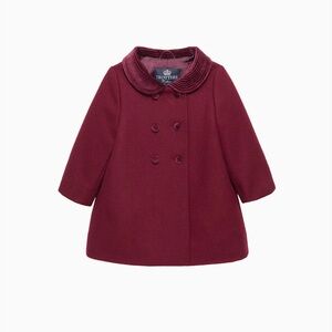Trotters Heritage Wool Coat | Burgundy Baby Classic Coat